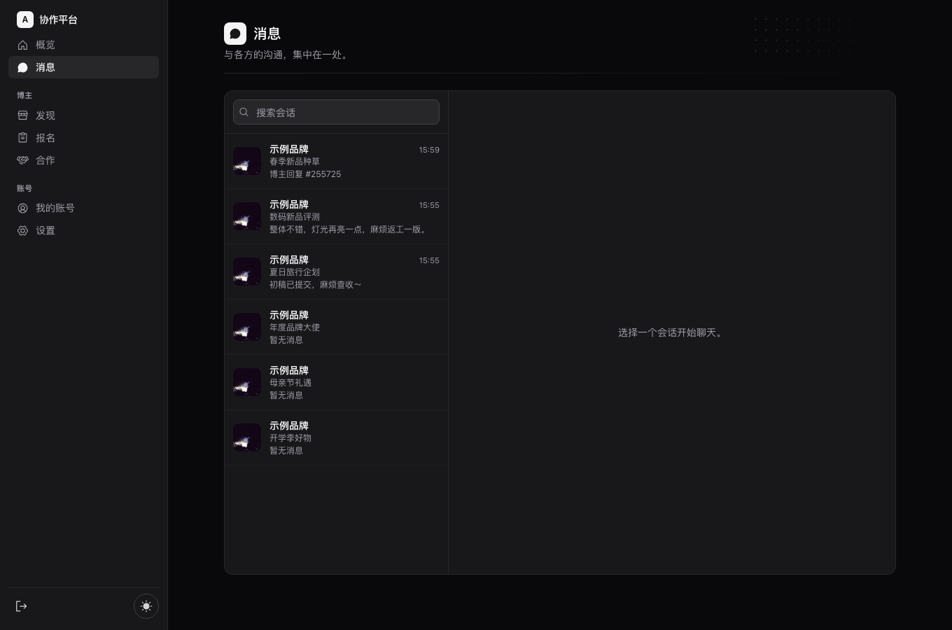 Creator foreign chat empty